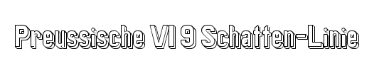 Preussische VI 9 Schatten-Linie