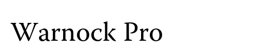 Warnock Pro