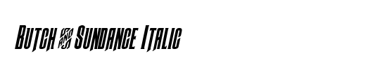 Butch & Sundance Italic