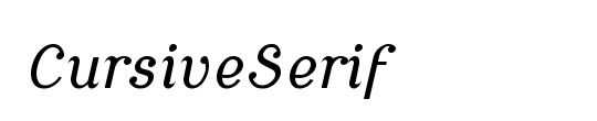 CursiveSerif