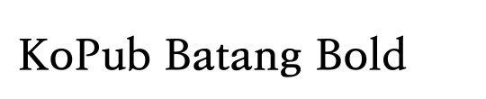 KoPub Batang