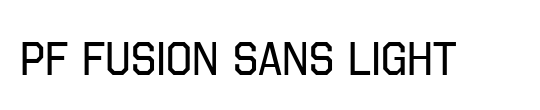 PF Fusion Sans Light