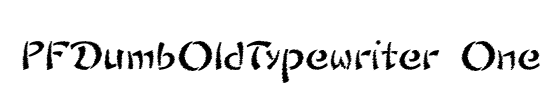 PFDumbOldTypewriter One Normal