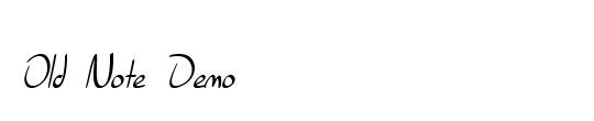 Old Note Demo