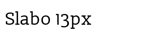 Slabo 13px