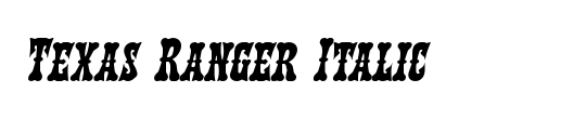 Texas Ranger Italic