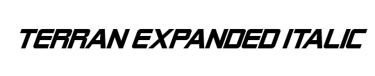 Terran Expanded Italic