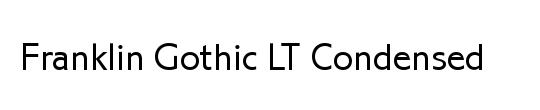 FranklinGothic LT Condensed