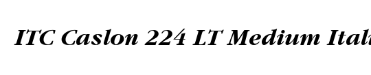 Caslon 224 LT Medium