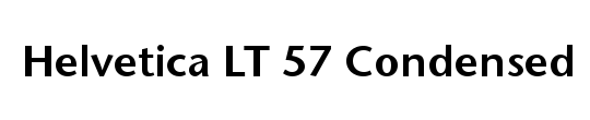 HelveticaNeue LT 57 Cn