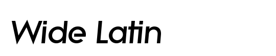 Wide Latin