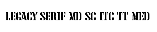 Legacy Serif Md SC ITC TT