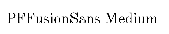 PFFusionSans Medium