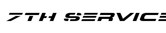 7th Service Expanded Italic