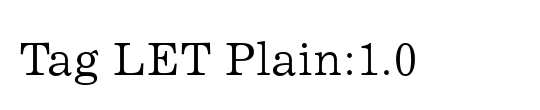 Tag LET
