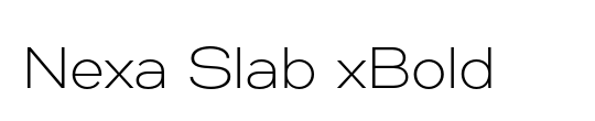 Nexa Slab xBold