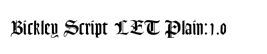 Bickley Script LET