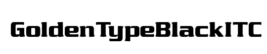 GoldenTypeBlackITC