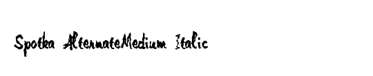Spotka AlternateMedium Italic