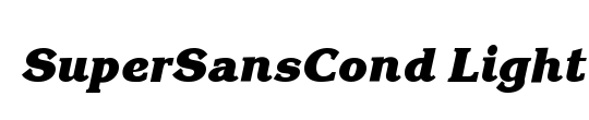 SuperSansCondLight