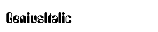 GeniusItalic
