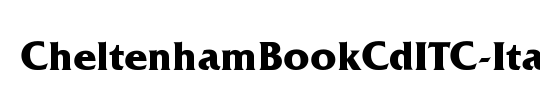 CheltenhamBookCdITC