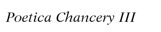 Poetica ChanceryIII