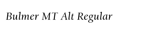 Bulmer MT Alt