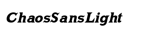 ChaosSansLight