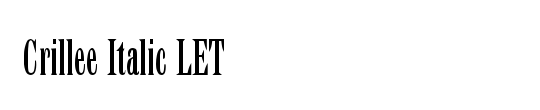 Crillee Italic LET