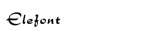 Elefont