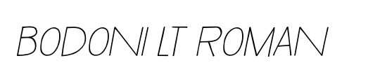 Bodoni LT