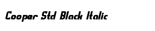 Cooper Std Black