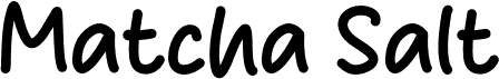 Matcha Salt